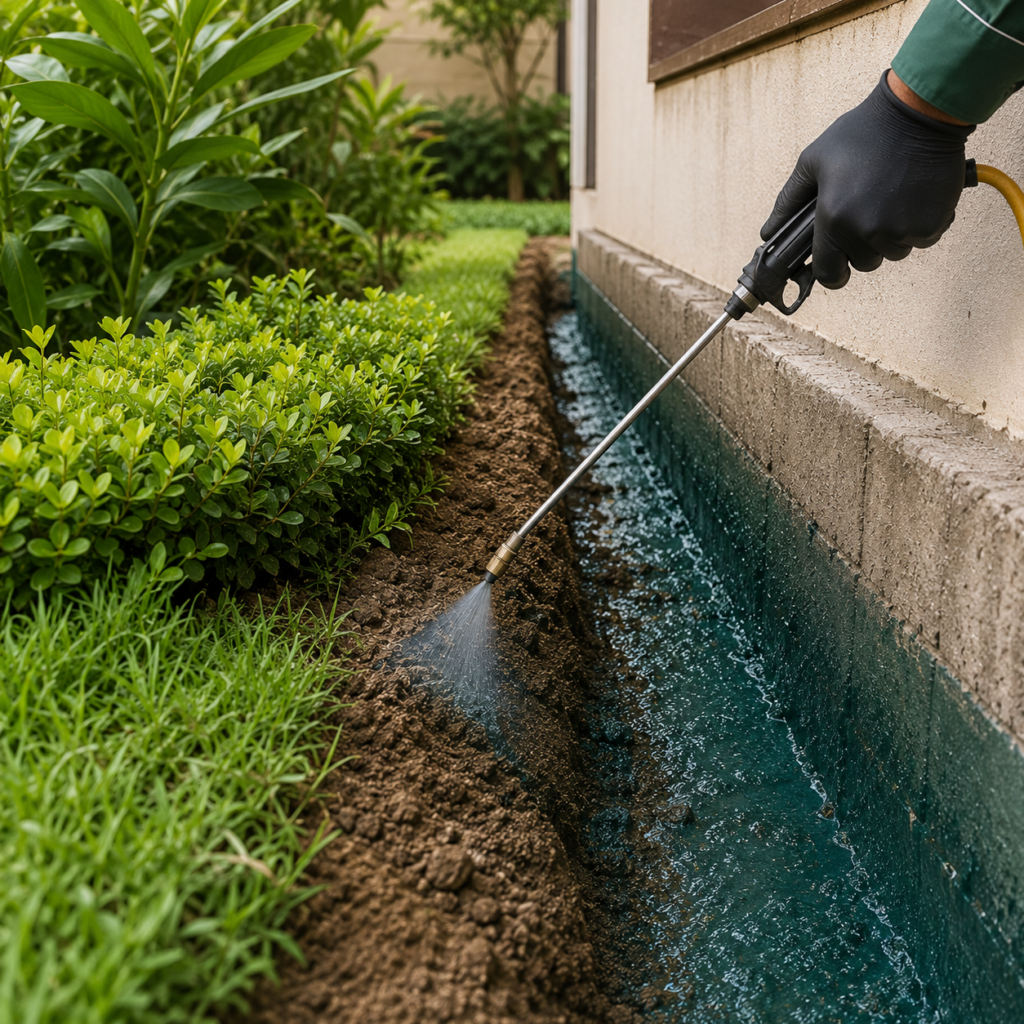 Garden Trench Waterproofing Treatment