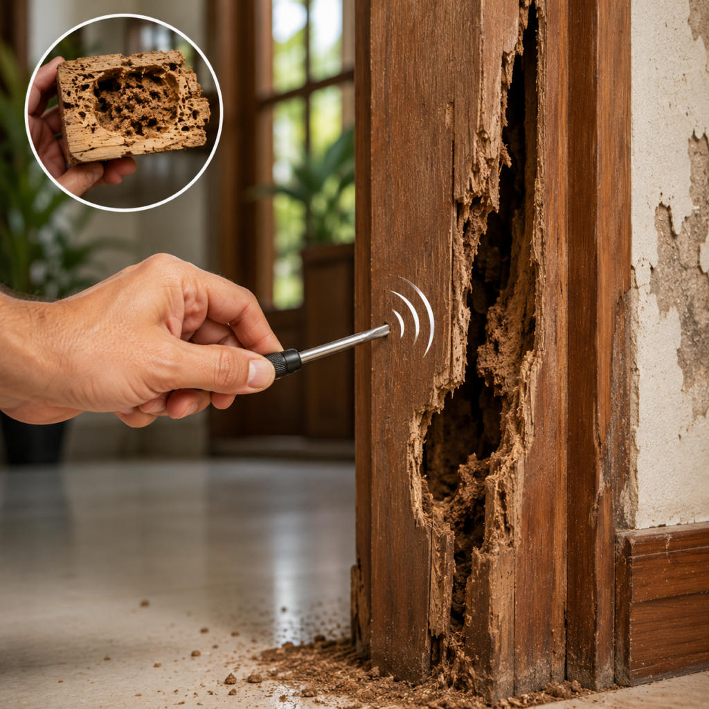 Termite-Damaged Wood Inspection